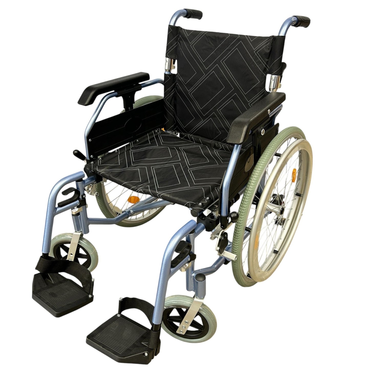 Ezee Life CH1098 Super Lightweight Folding Wheelchair – 24 lb Aluminum Frame | Ezee Life - Factory Direct Medical