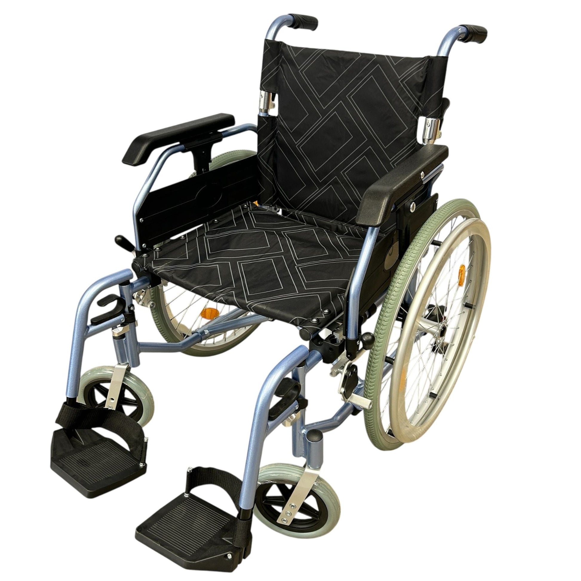Ezee Life CH1098 Super Lightweight Folding Wheelchair – 24 lb Aluminum Frame | Ezee Life - Factory Direct Medical