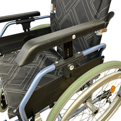 Ezee Life CH1098 Super Lightweight Folding Wheelchair – 24 lb Aluminum Frame | Ezee Life - Factory Direct Medical