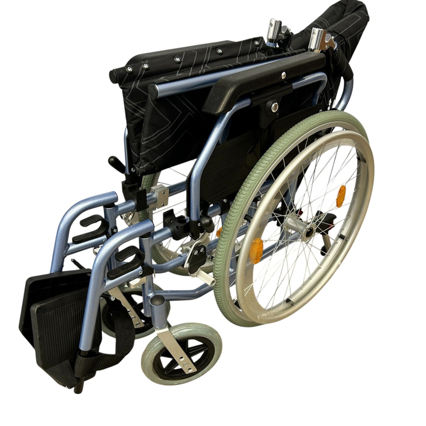 Ezee Life CH1098 Super Lightweight Folding Wheelchair – 24 lb Aluminum Frame | Ezee Life - Factory Direct Medical