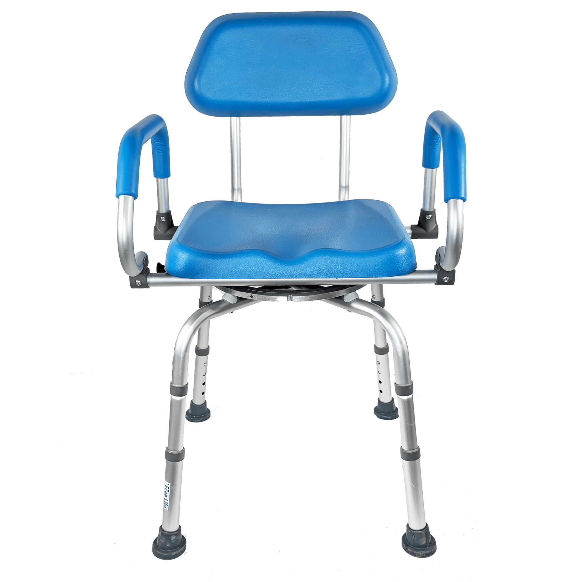 EZee Life CH2075 Swivel Shower Chair – 360° Swivel Seat, Padded Flip - Up Arms, Height Adjustable Legs for Bath Safety & Easy Transfers | Ezee Life - Factory Direct Medical