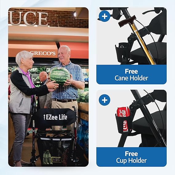 EZee Life Lightweight Steel Rollator   | Ezee Life - Factory Direct Medical