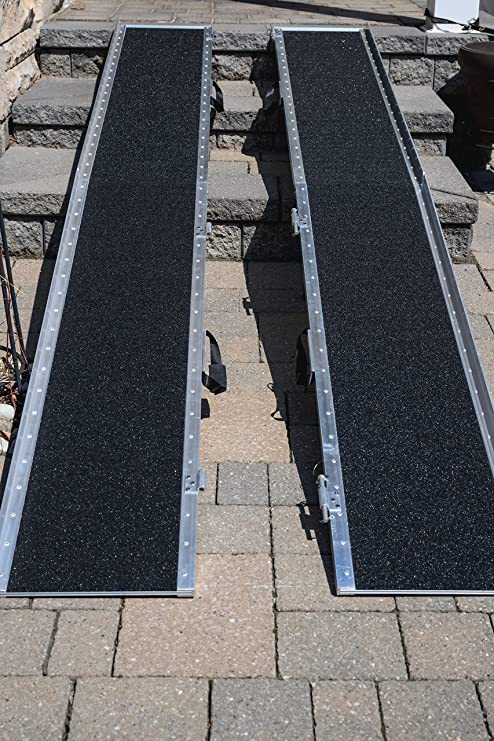 EZee Life Multifold Portable Wheelchair Ramp with Grip Tape 8 feet/96 Inches | Ezee Life - Factory Direct Medical