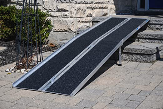EZee Life EZ12RGT 12 ft Multifold Wheelchair Ramp with Grip Tape | 600 lb Canada