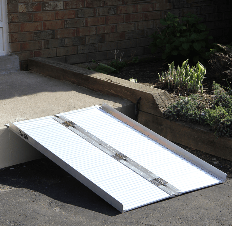 Single Shot Ramp EZee Life Single fold Portable Wheelchair Ramp without Grip tape | Ezee ...