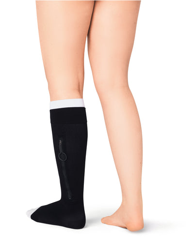 JOBST UlcerCARE 2-Part Compression System with Liners 40+ mmHg Knee High Open Toe With Zipper JOBST