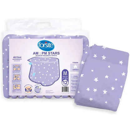 FH6000 Series - Forsite AM/PM Stars Briefs - Cases of 36 & 30 | Forsite - Factory Direct Medical