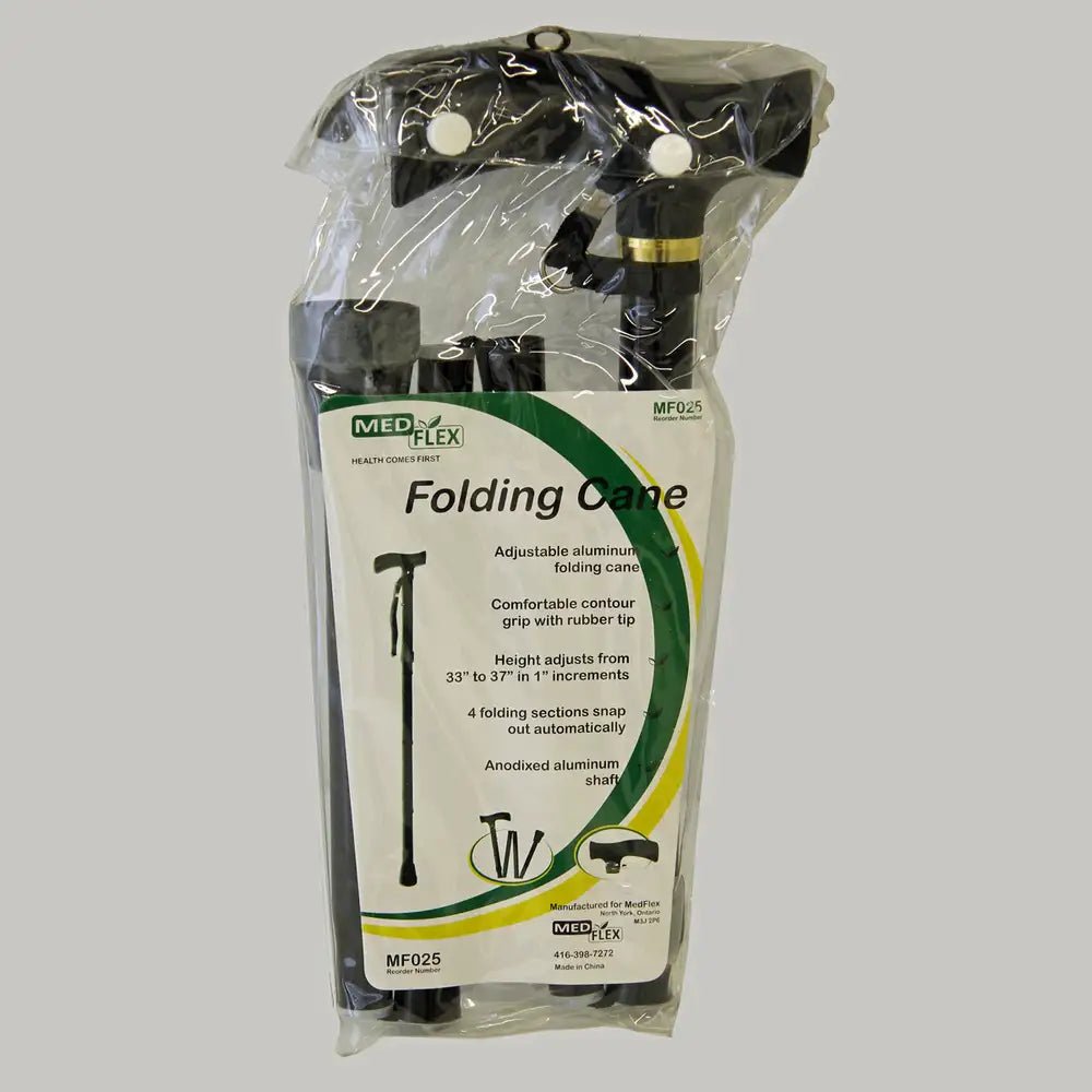 Folding Adjustable Height Cane | Ezee Life - Factory Direct Medical
