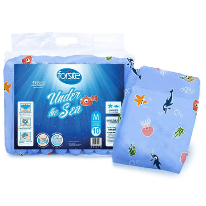 Forsite Health Under Sea Maximum Absorbency Adult Briefs - Case of 30 | Forsite - Factory Direct Medical