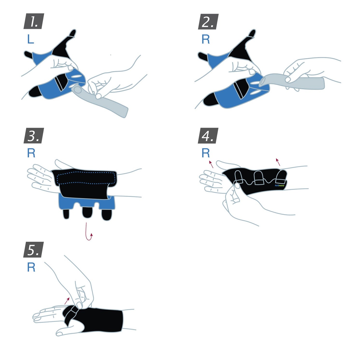 Jobst Actimove Sports Edition Wrist Stabilizer Removable Metal Stay Right/Left Hand
