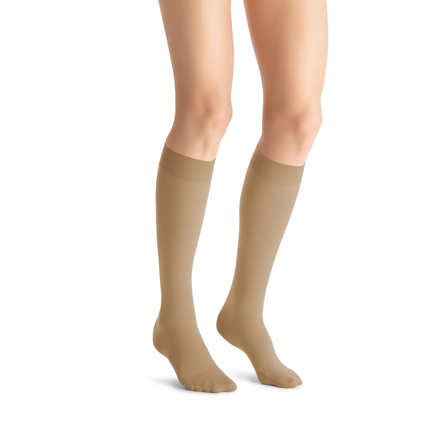 JOBST Opaque Compression Stockings 15-20 mmHg Knee High SoftFit Band Closed Toe