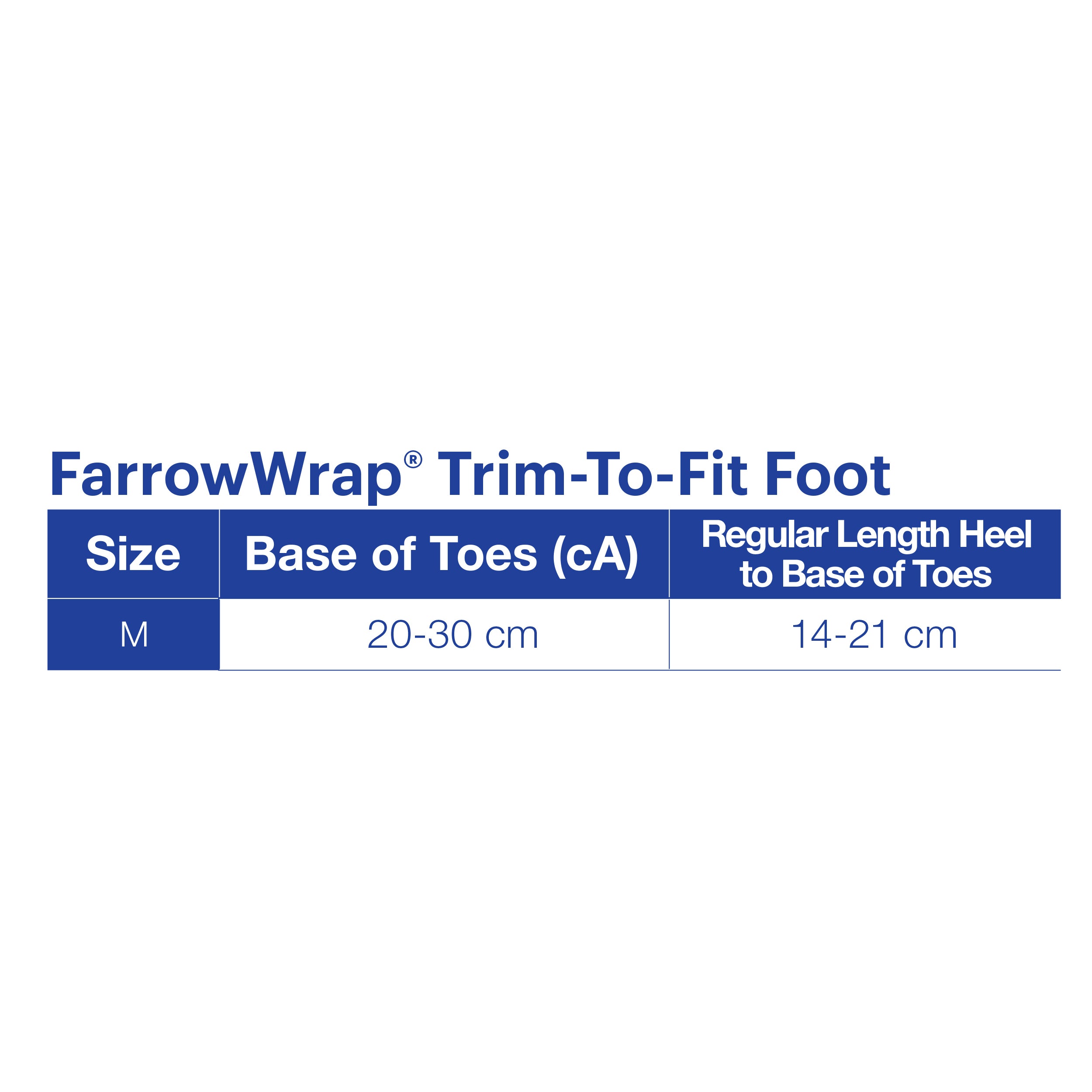JOBST FarrowWrap LITE 20-30 mmHg JOBST® FarrowWrap® LITE Footpiece provides compression for mild to moderate edema. Made with a double-laminated fabric suitable for home care use / self-management patients. Fabric is both durable and breathable. size chart