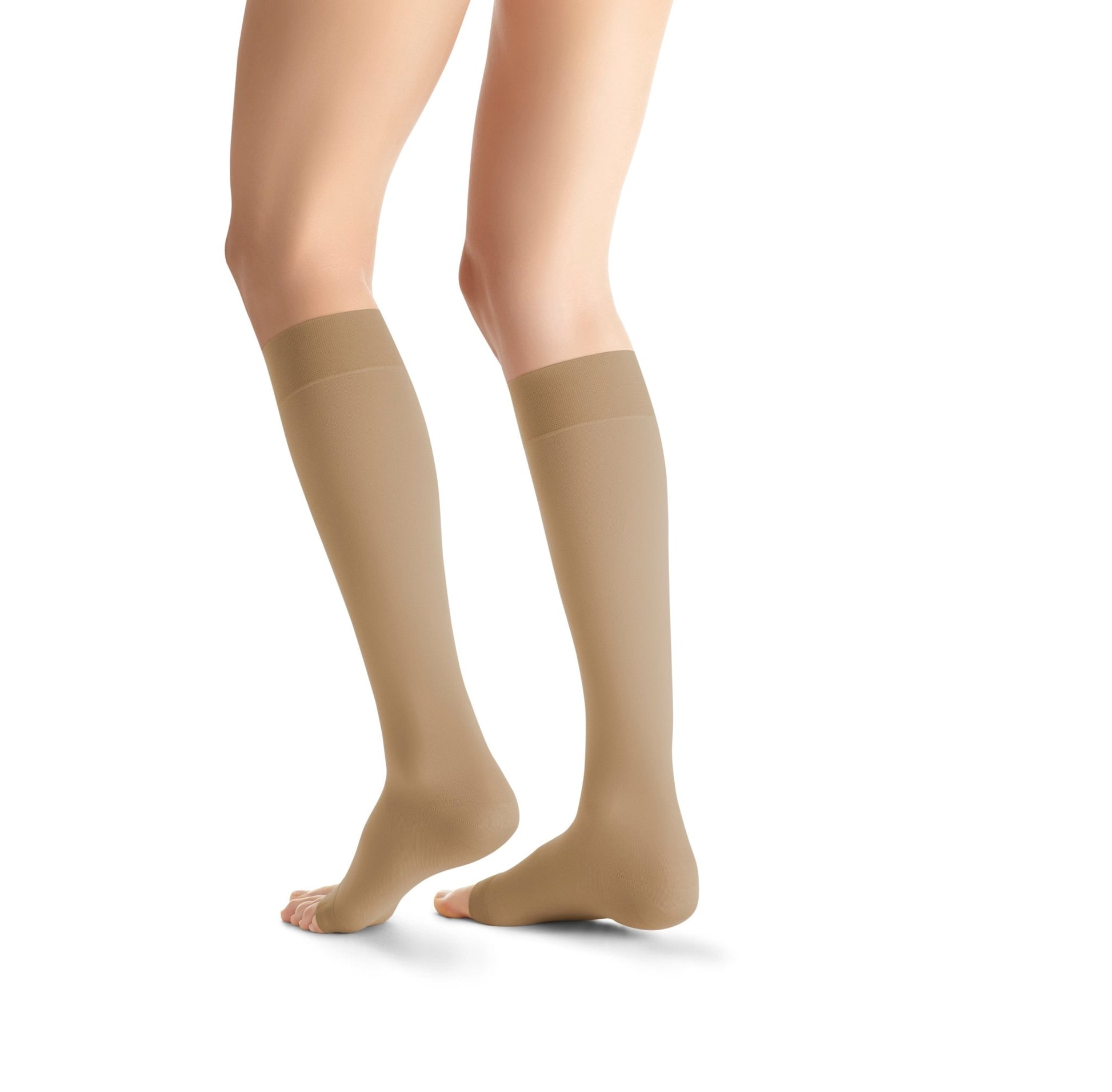 JOBST Opaque Compression Stockings 20 - 30 mmHg Knee High SoftFit Band Open Toe | JOBST - Factory Direct Medical