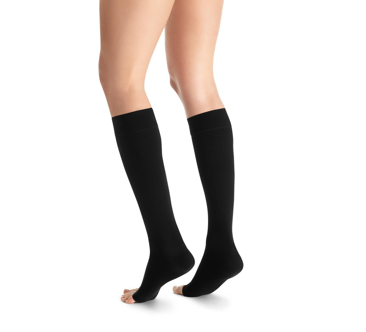 JOBST Opaque Compression Stockings 20 - 30 mmHg Knee High SoftFit Band Open Toe | JOBST - Factory Direct Medical