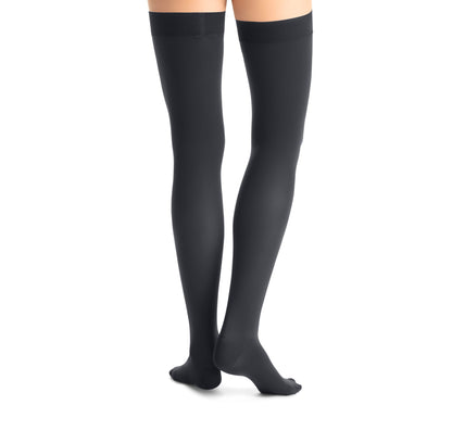 JOBST Opaque Compression Stockings 30 - 40 mmHg Thigh High Silicone Dot Band Closed Toe | JOBST - Factory Direct Medical