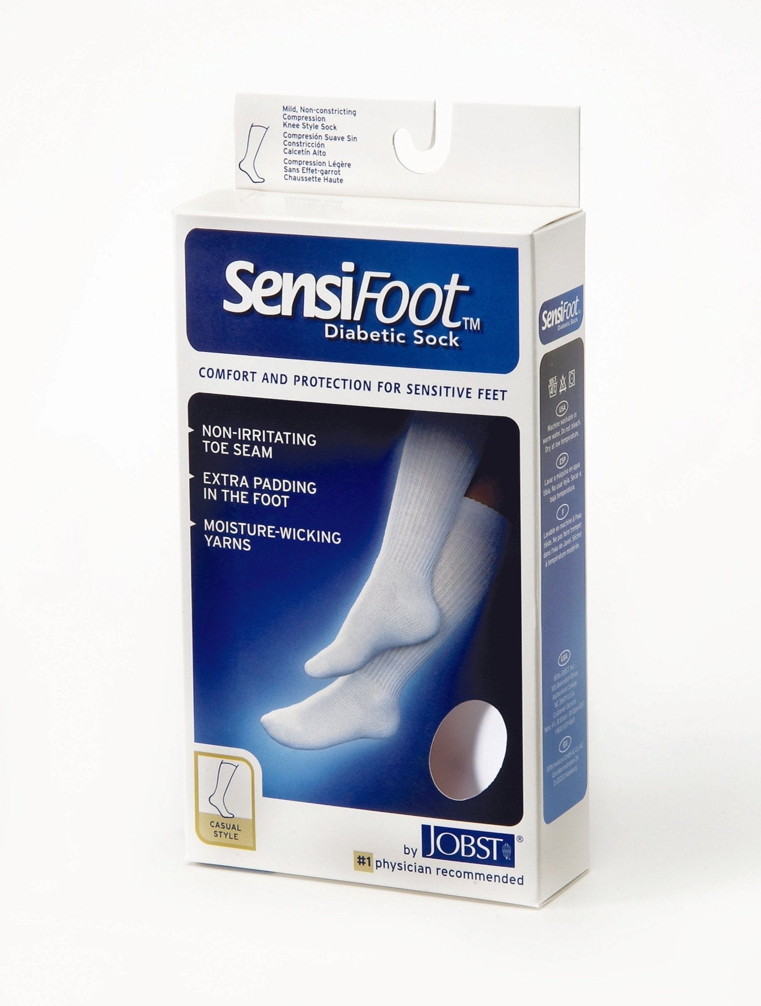 JOBST SensiFoot Diabetic Compression Socks 8 - 15 mmHg Crew | JOBST - Factory Direct Medical