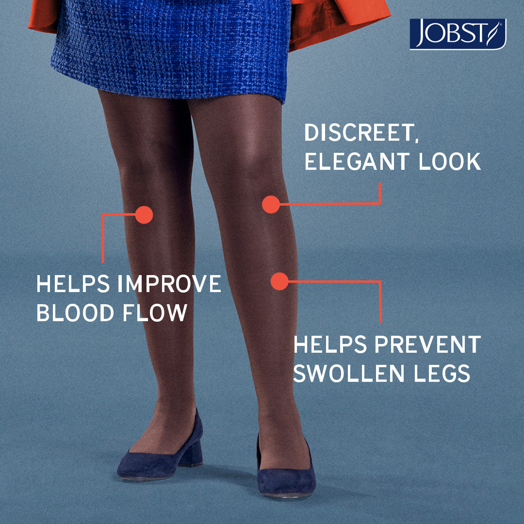 JOBST UltraSheer 15-20 mmHg Knee High size chart