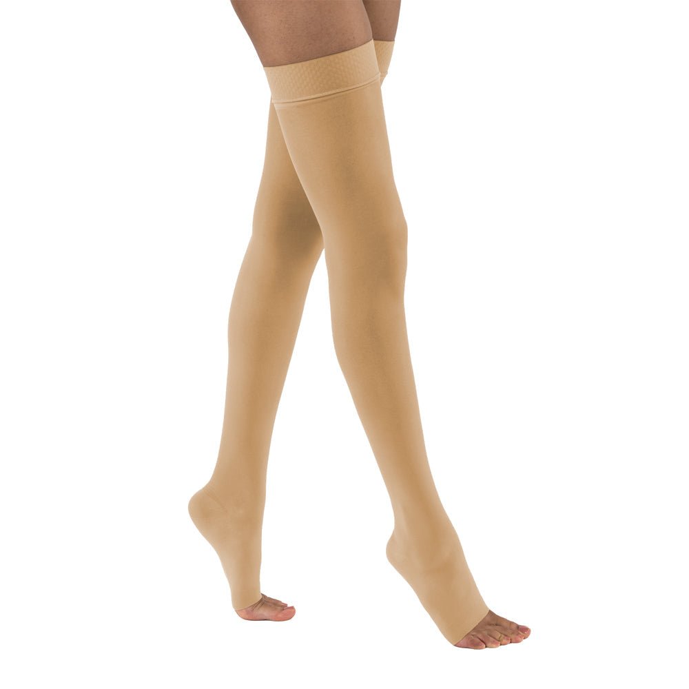 JOBST UltraSheer Compression Stockings 20 - 30 mmHg Thigh High Silicone Dot Band Open Toe | JOBST - Factory Direct Medical