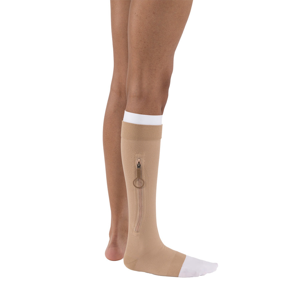 JOBST UlcerCARE 2-Part Compression System with Liners 40+ mmHg Knee High Open Toe With Zipper