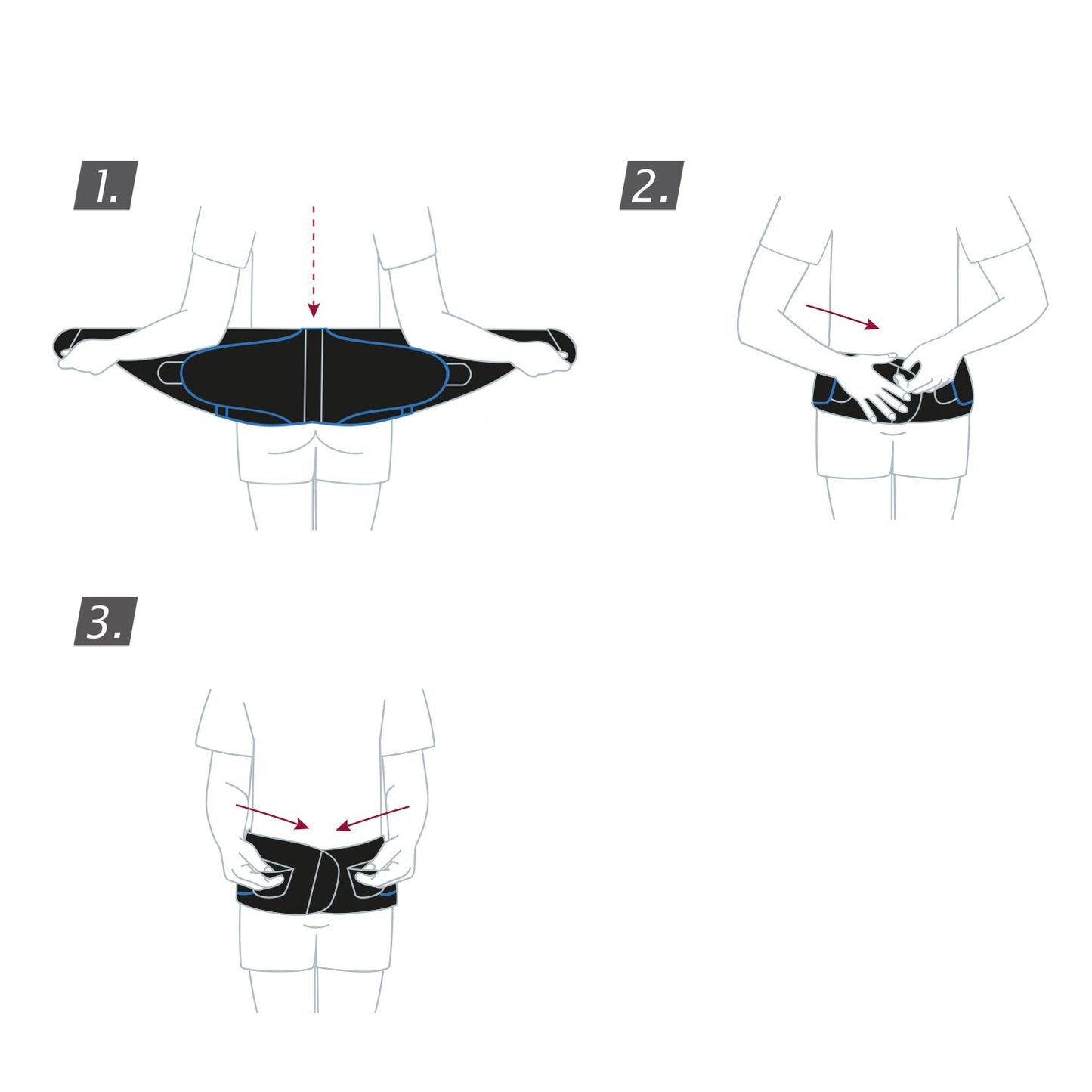 Jobst Actimove Sports Edition Back Support 4 Stays Adjustable Double Layer Compression
