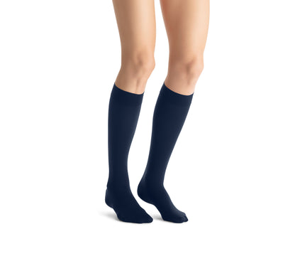 JOBST Opaque Compression Stockings 15-20 mmHg Knee High SoftFit Band Closed Toe