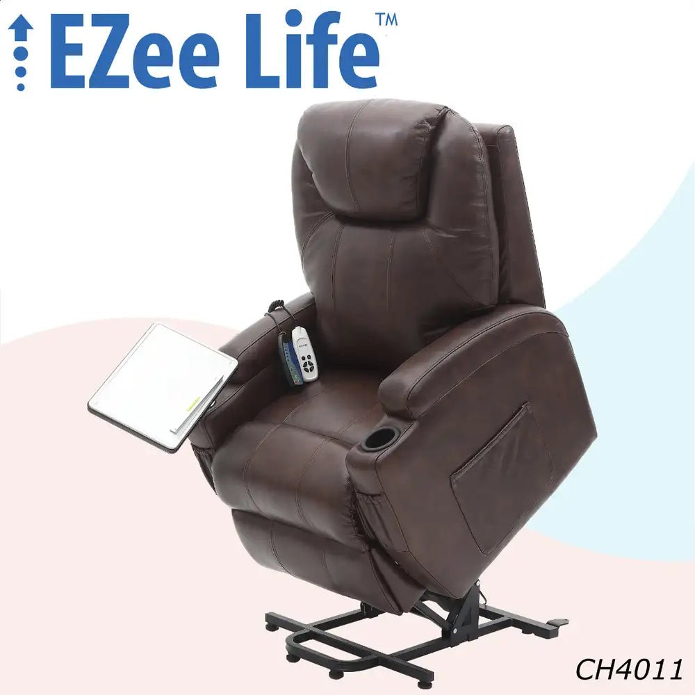 Mercury Infinite Position Leather Lift Chair (2 motor, H & M) | Ezee Life - Factory Direct Medical