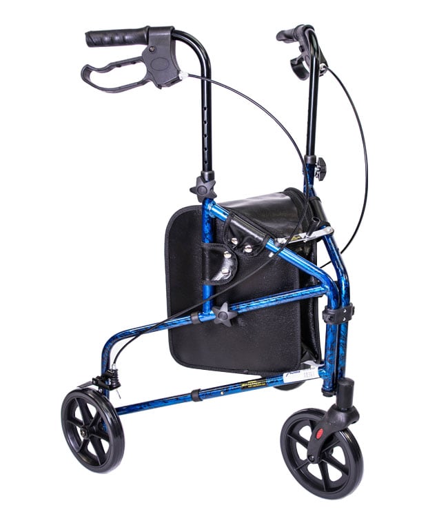 MOBB 3" Wheel Aluminum Rollator - Comes in Red and Blue color | Mobb - Factory Direct Medical