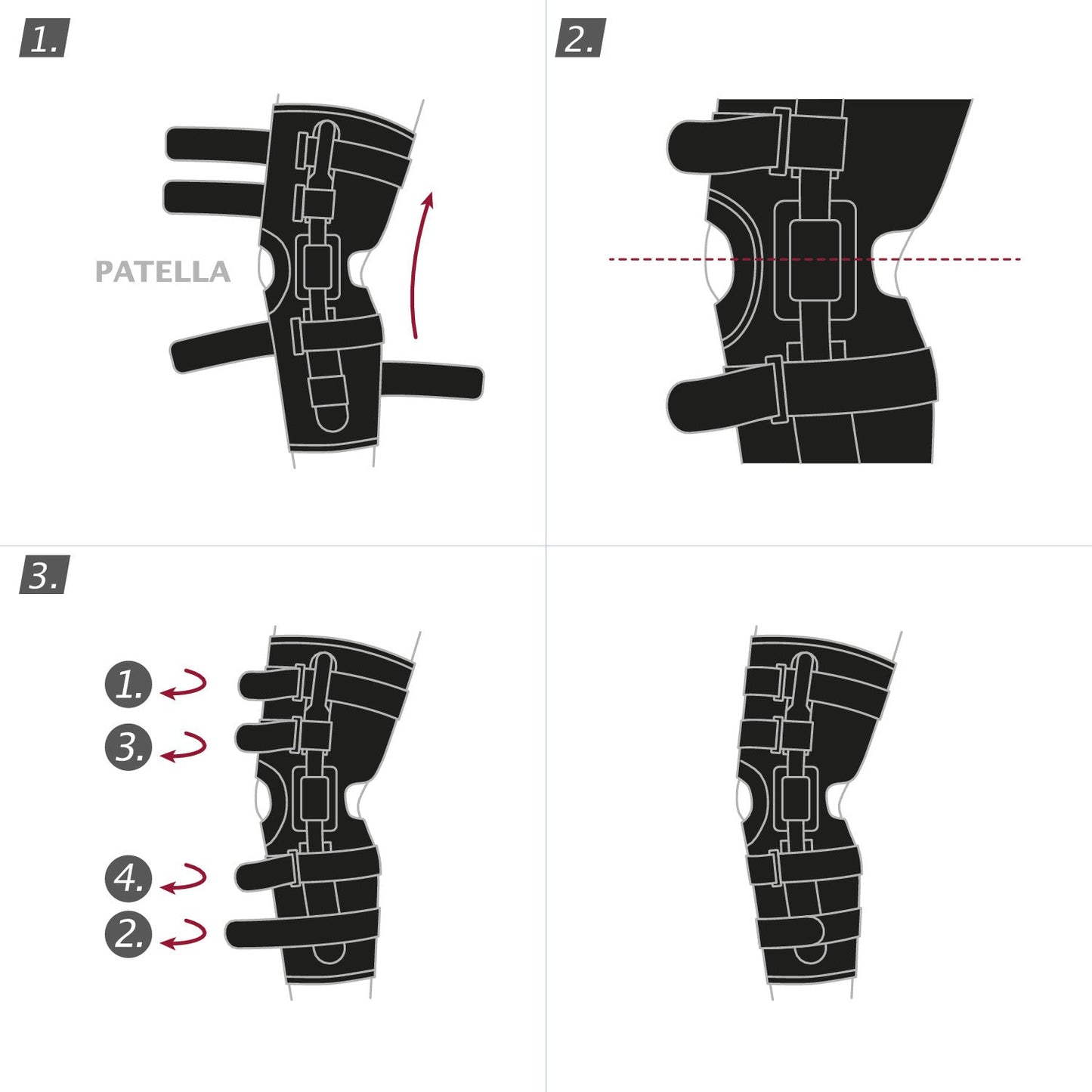 Jobst Actimove Professional Line Knee Brace with Composite Polycentric Hinges