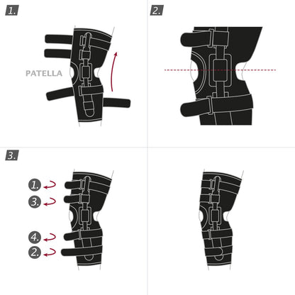 Jobst Actimove Professional Line Knee Brace with Composite Polycentric Hinges