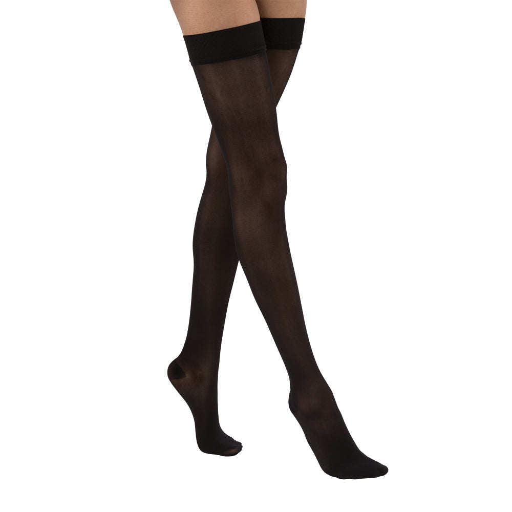 JOBST UltraSheer Compression Stockings 30-40 mmHg Thigh High Sensitive Band Closed Toe
