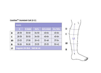 Sigvaris Coolflex Standard Calf 20-50 mmHg Sigvaris