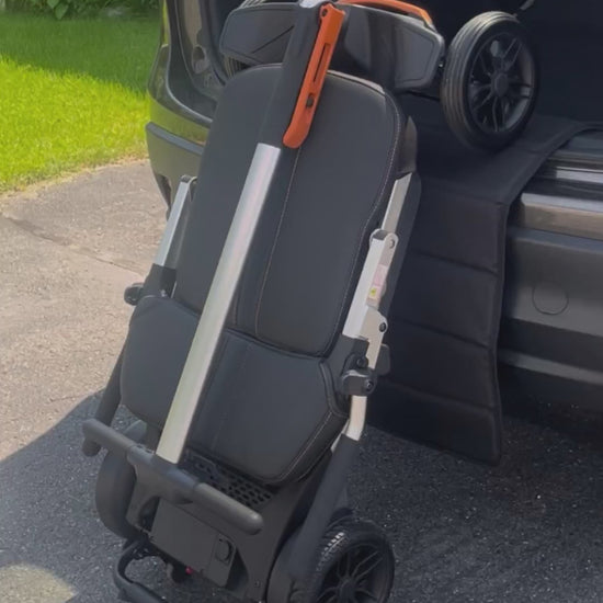 Movo Pilot mobility scooter shown in everyday use
