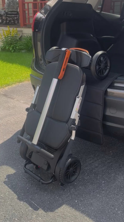 Movo Pilot mobility scooter shown in everyday use