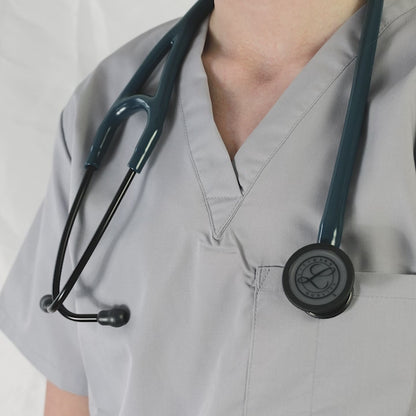 Littmann Cardiology IV Diagnostic Stethoscope: Smoke & Caribbean Blue - Mirror Stem 6234