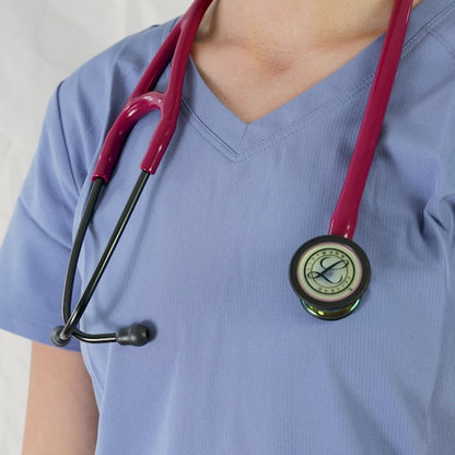 Littmann Cardiology IV Diagnostic Stethoscope: High Polish Rainbow & Raspberry - Smoke Stem 6241