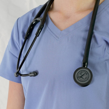 Littmann Cardiology IV Diagnostic Stethoscope: Black & Black - Violet Stem 6203