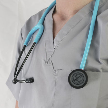 Littmann Classic III Monitoring Stethoscope: Smoke & Turquoise - Pink Stem 5872