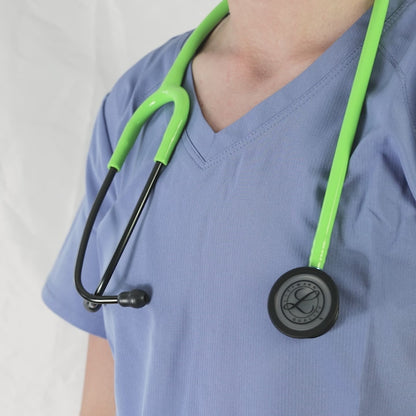 Littmann Classic III Monitoring Stethoscope: Smoke & Lime Green - Blue Stem 5875