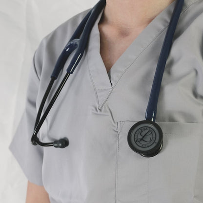 Littmann Cardiology IV Diagnostic Stethoscope: Polished Smoke & Navy - Blue Stem 6202