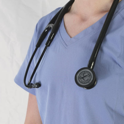 Littmann Cardiology IV Diagnostic Stethoscope: Smoke & Black - Black Stem 6232