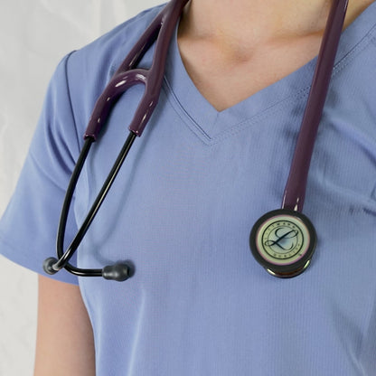 Littmann Cardiology IV Diagnostic Stethoscope: Polished Rainbow & Plum - Violet Stem 6239