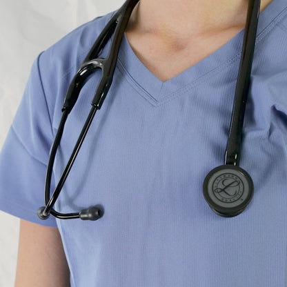 Littmann Cardiology IV Diagnostic Stethoscope: Black & Black - Blue Stem 6201