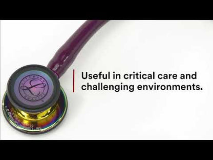 Littmann Cardiology IV Diagnostic Stethoscope: Polished Rainbow & Plum - Violet Stem 6239
