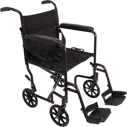 ProBasics Aluminum Transport Wheelchair - Black and Pink | Probasics - Factory Direct Medical