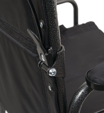 ProBasics Bariatric Steel Transport Chair in Silver Vein - Mobility Aid for Individuals up to 400 lbs | Probasics - Factory Direct Medical