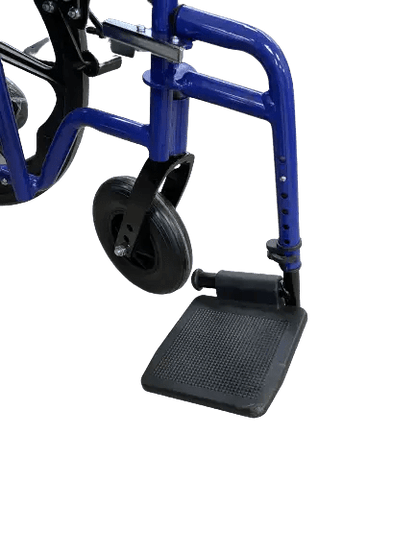 Replacement footrest for wheelchair - Aluminum in Blue | Ezee Life - Factory Direct Medical