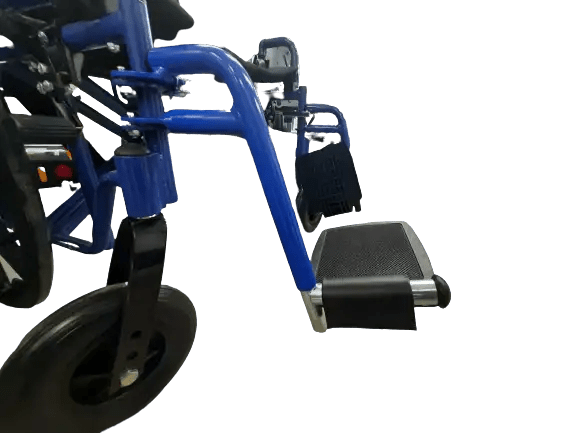 Replacement footrest for wheelchair - Aluminum in Blue | Ezee Life - Factory Direct Medical