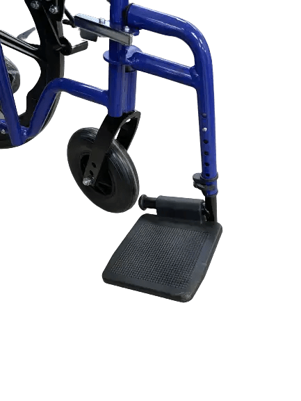 Replacement footrest for wheelchair - Aluminum in Blue | Ezee Life - Factory Direct Medical