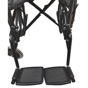 Replacement footrest for Wheelchair - Steel in Black | Ezee Life - Factory Direct Medical