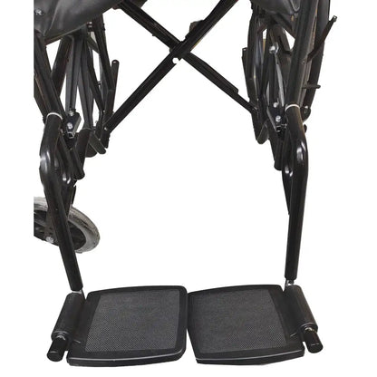 Replacement footrest for Wheelchair - Steel in Black | Ezee Life - Factory Direct Medical